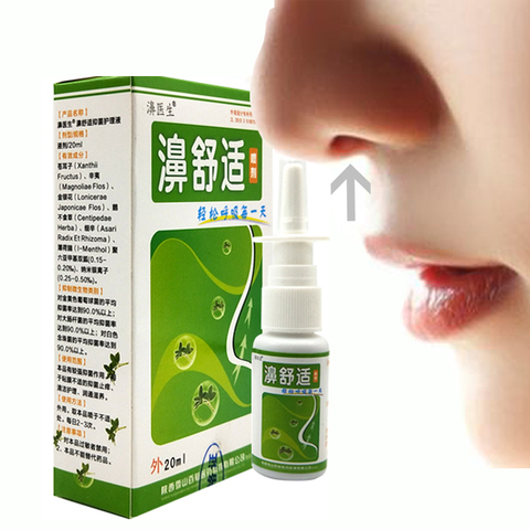 Nasal Sprays Chronic Rhinitis Sinusitis Spray Chinese Traditional Medical Herb Spray Rhinitis Treatment Nose Care health care ► Photo 1/6