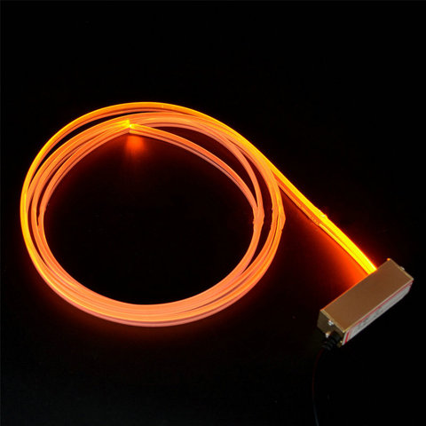 mini 3W 12v car led projector light source engine light generator light+2 Meters 3mm(Dia.) Skirt Side Glow optical fiber cable ► Photo 1/6