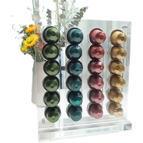 48 PCS Acrylic Coffee Pod Holder Rack Capsule Storage Stand for Nespresso Rack Holder Dispensing Tower Display ► Photo 1/6