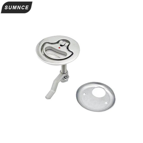 Marine Grade SS316 Cam Latch Flush Pull Deck Latch Lift Handle with Back Plate Boat Hardware Accessories ► Photo 1/6