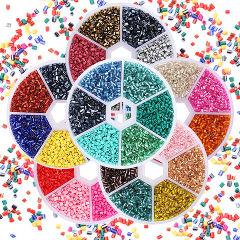 2mm Hexagon Shape Glass Tube beads Set Seed Beads Kits Charm Czech beads  Bracelet Necklace DIY Jewelry Making Accessories - Price history & Review