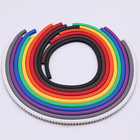 Cable marking label ec-0 cable marking number 0 to 9 cable size 1.5-6.0 SQMM mixed color PVC cable marking insulation marking ► Photo 1/6