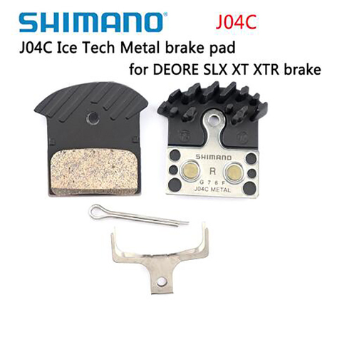 SHIMAN  J04C Brake Pads DEORE XT SLX DEORE J04C Cooling Fin Ice Tech Brake Pad M785 M675 M7000 M8000  M6000 ► Photo 1/1
