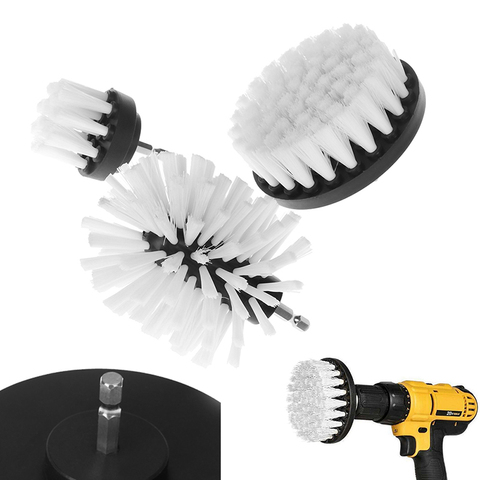 1PCS White Electric Floor Cleaning Brush Drill Power Tool Removing Stubborn Stain ► Photo 1/6