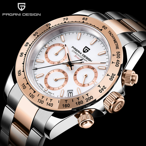 PAGANI DESIGN 2022 New Men's Watches Luxury Mens Quartz Wrist Watch Men Stainless Steel Watch Men Chronograph Relogio Masculino ► Photo 1/6