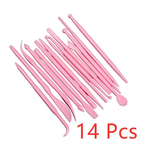 14Pcs Plastic Clay Sculpting Set Wax Carving Pottery Tools Carving Sculpture Shaper Polymer Modeling Clay Tools ► Photo 1/5