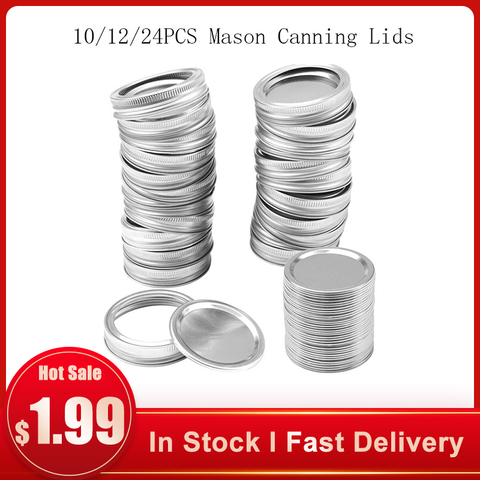 10/12/24PCS Mason Canning Lids Leak Proof Sealing Food Keeping Fresh 70/86MM Regular Mouth Mason Jar Covers Kitchen Supplies ► Photo 1/6