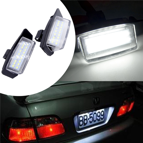 2 Pcs LED Number License Plate Lights Lamps For Mitsubishi OUTLANDER XL(CW) 2006-2012 Lancer Sportback 2008~2012 Car Accessories ► Photo 1/6