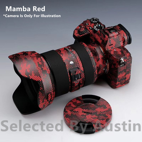 Mamba Red Camera Skin Decal Protective Film For Sony A7RIV A7R4 A7III A7M3 A7R3 A7R4 A9 A6600 A6400 A6300 Wrap Cover ► Photo 1/4