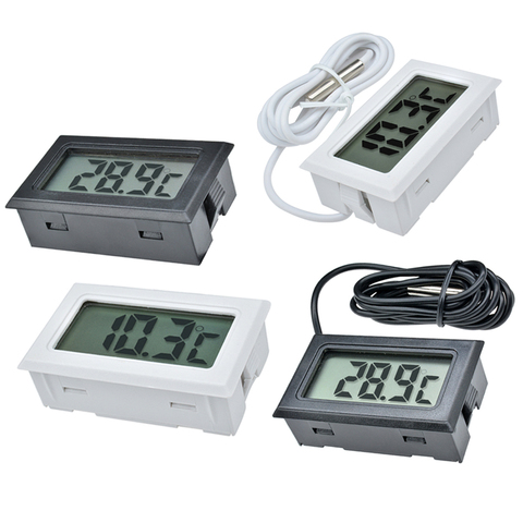Probe Sensor Fridge Freezer Thermometer Mini Digital LCD Thermometer Thermograph For Aquarium Refrigerator KitChen Bar Car Use ► Photo 1/6