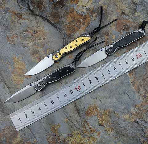 Kevin John small sebenza  21 folding knife M390 blade TC4 Titanium handle outdoor camping hunting pocket fruit Knives EDC tools ► Photo 1/5