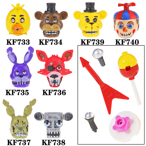 8pcs/set Five Nights At Freddy's Minifigures Freddy Foxy Building