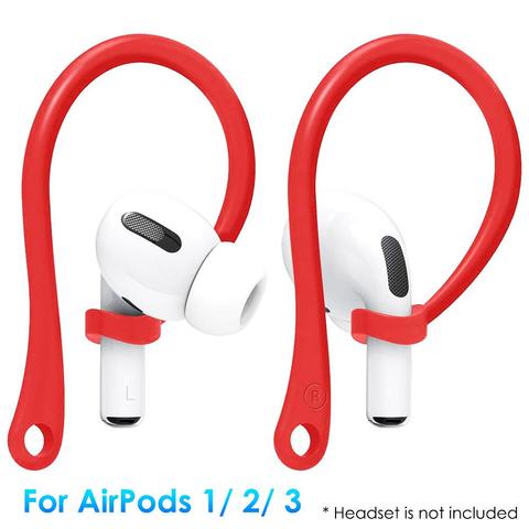 1 Pair Silicone Bluetooth Earphone Anti-lost Earhooks Ear Hook Holder for AirPods Pro Case Universal Ear Hook ► Photo 1/6