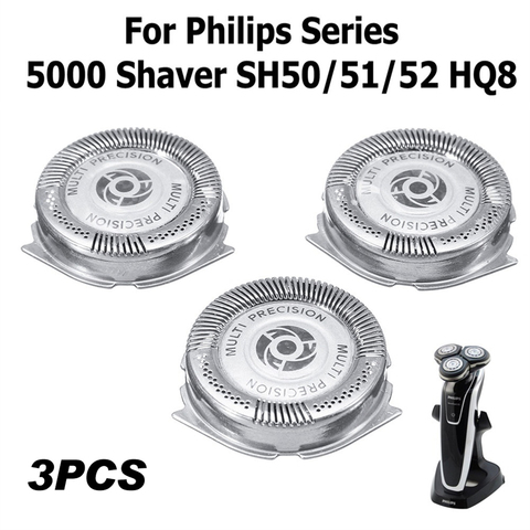 3PCS Replacement Shaver Head Blade Knife Mesh Razor Shaving Cutter Head Shaver Tool for Philips Series 5000 SH50/51/52 HQ8 ► Photo 1/6