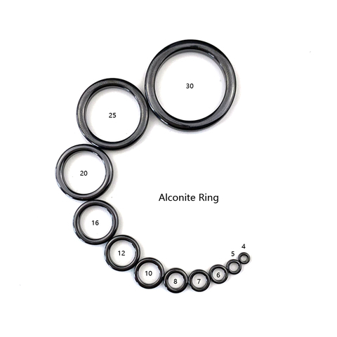 NooNRoo Alconite Ring Ceramic guide ring fishing rod Guide Ring parts repair Wear Heat conduction Guide Ring 2 SET ► Photo 1/6