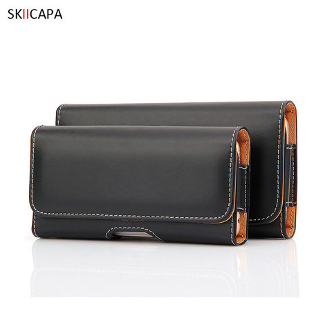 Phone Pouch for Samsung S20 A51 A31 A71 A21 Note 10 Plus A3 A5 A7 A9 J4 J6 2022 A11 A01 A41 Case Belt Clip Holster Leather Cover ► Photo 1/6