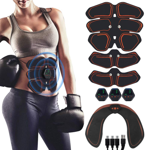 Abdominal Muscle Stimulator Trainer EMS Abs Fitness Equipment Training