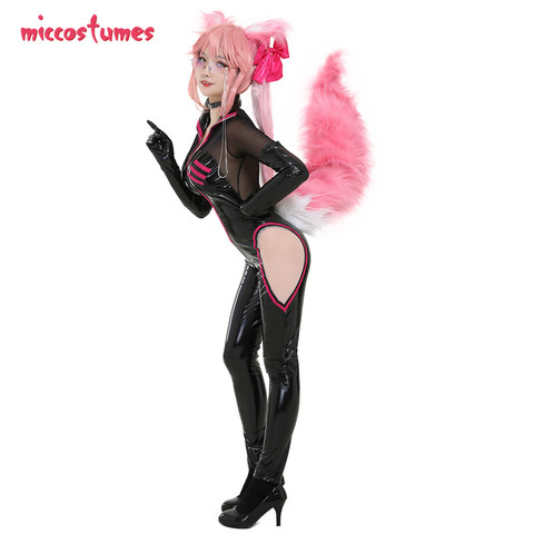 Tamamo no Mae Costume Fate Grand Order Cosplay Tamamo Vitch Secretary Onepiece Jumpsuit Uniform Cosplay Costume with Ears Tail ► Photo 1/4