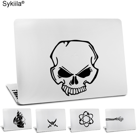 Pirate Skull White Sticker for Macbook Skin Air 11 13 Pro 13 15 17 Retina Laptop Computer Logo Decal ► Photo 1/6