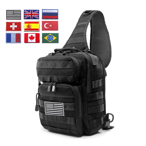 900D Large Military Sling Backpack EDC Tactical Shoulder Bag Army Molle Chest Pack Waterproof Outdoor Camping Trekking Backpack ► Photo 1/6