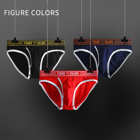 3PCS Men Briefs Cotton Breathable Male Panties  Comfortable Underpants Slip Homme U Pouch Fashion Solid Innerwear Sexy Underwear ► Photo 1/6