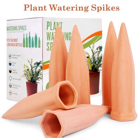 2022 New Plant Waterer Self Watering Terracotta Spikes Automatic Watering Device Vacation Garden Stakes Drip Irrigation Indoor ► Photo 1/6