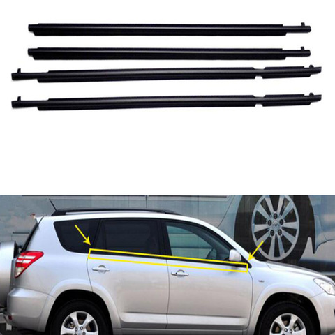 For Toyota RAV4 2007-2012 and 2013-2022 Car Weatherstrip Window Mouldings Trim Seal Belt Exterior Car Styling ► Photo 1/4