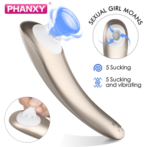 PHANXY stimulator clitoris suction sex toys for women oral sex tongue nipple vibrator clit clitoral sucker for couples sexuales ► Photo 1/6