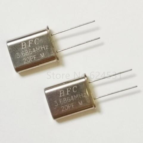 10pcs HC-49U Inline Passive Crystal Crystal 3.6864MHZ 3.6864M Resonator ► Photo 1/1