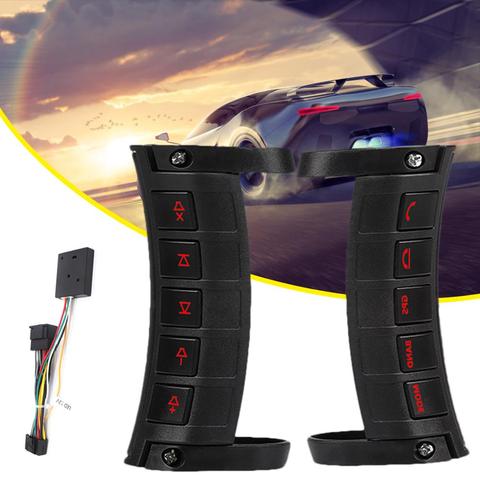 Luminous Edition Remote Control Car Steering Wheel LED Backlight Wireless Half Moon Shaped Controller For Navigation DVD Androi ► Photo 1/6