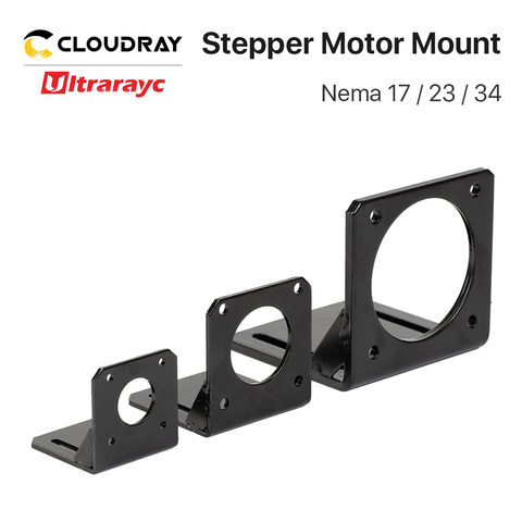 Ultrarayc Stepper Motor Mount Base Nema 17 23 34 Motor Aluminum Fixed Seat Fastener mounting Bracket Support for DIY Accessories ► Photo 1/6