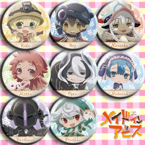 1pc 58mm Anime bagdes Made in Abyss crayon Style Brooch Spilla ► Photo 1/5