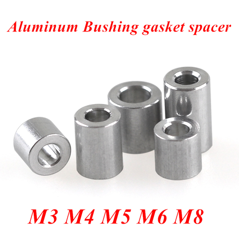 10-20pcs Aluminum flat washer M3 M4 M5 M6 M8 aluminum Bushing gasket Spacer CNC sleeve Non-thread standoffs For RC Model Parts ► Photo 1/4