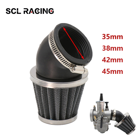 Alconstar Universal 35mm 38mm 42mm 48mm Motorcycle Air Filter Cleaner Intake Filter Motocross Scooter For ATV Scooter Pit Bike ► Photo 1/6
