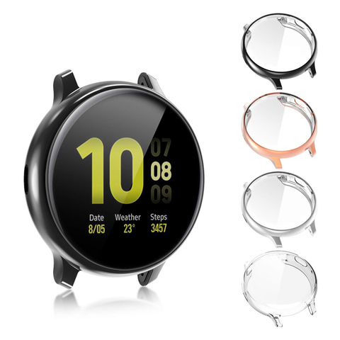 Protective Case for samsung galaxy watch active 2 Ultra-thin Soft silicone HD Full Screen Protection cover Galaxy Active 40/44mm ► Photo 1/6