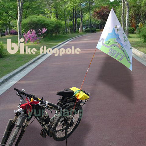 Bicycle flagpole road bike flagpole advertising riding propaganda fleet tour street children's bicycle safety flag custom flag ► Photo 1/6