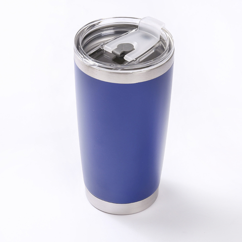 1pc 20oz Solid Portable Stainless Simple Solid Color Steel Vacuum Tumbler Insulated Travel Coffee Mug Cup Flask ► Photo 1/6