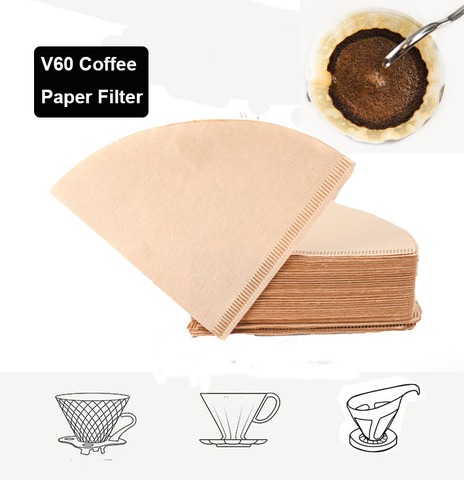 Coffee Filter PaperCount Size2 Disposable Coffer Filters Natural Cone U - Shaped Unbleached Coffee Filter Fit Coffee Dripp ► Photo 1/6