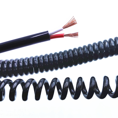 Spring spiral cable 2 cores 3 4 5 6 8 9 10 12 14 cores 0.2mm 0.3mm 0.5mm 1.0mm 2.0mm can stretch the wire shrink cable ► Photo 1/6