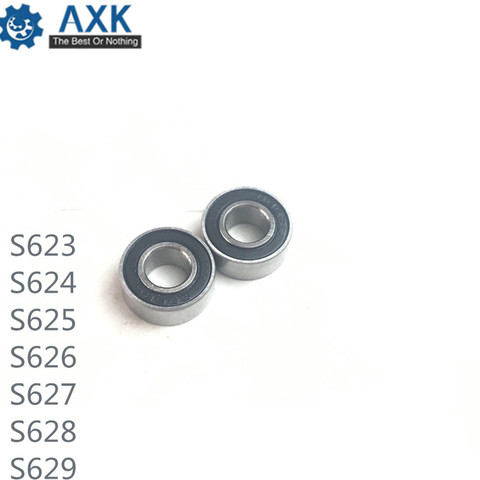 Bearings S623 S624 S625 S626 S627 S628 S629 ( 1 PC) 440C Stainless Steel Rings With Si3N4 Ceramic Balls Bearing S623 S624 S625  ► Photo 1/5