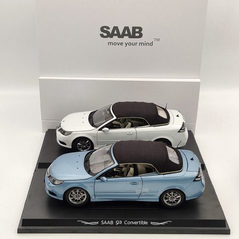 Original 1:18 For SAAB 93 9-3 Convertible Sport Car Diecast Models White/Blue Auto Gift Collection ► Photo 1/1