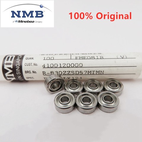 50pcs original NMB high speed bearing R-830ZZ 693ZZ MR83ZZ miniature ball bearing 3x8x4 3x8x3 3x8x2.5 mm fan motor bearings ► Photo 1/3