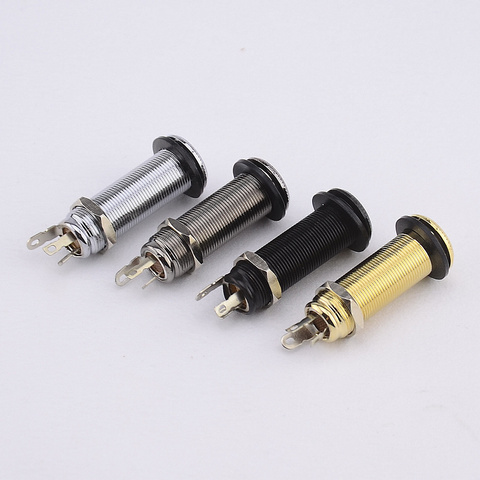 1 Piece GuitarFamily Stereo Long Threaded  Output Jack for Electric Guitar Bass ( #0397 ) MADE IN KOREA ► Photo 1/5