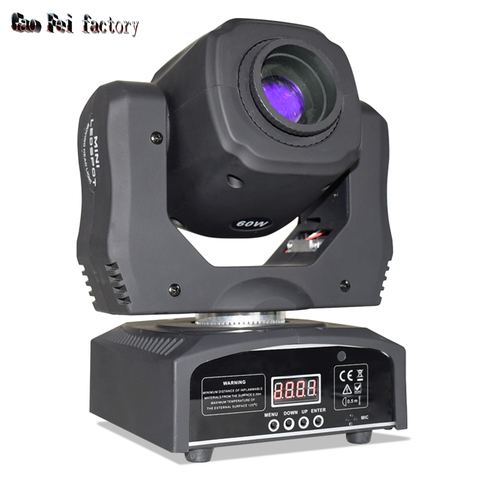 New Design Moving Head Led 60W Lyre Spot Light With  Gobo 3 Face Prism Rotation Dj Stage Light ► Photo 1/6