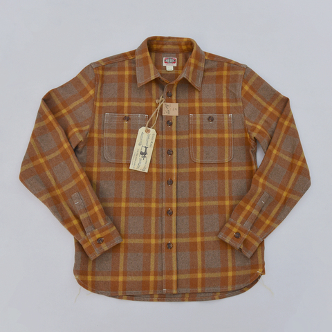 BOB DONG Wool Plaid Shirts Winter Casual Warm Button Front Long Sleeve Shirts ► Photo 1/6