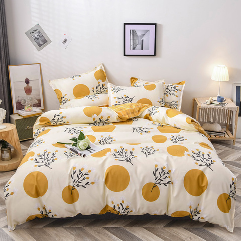 Floral design duvet cover pillowcase 3pcs 220x240, quilt cover blanket cover 200x200 ,single double king size bedding sets ► Photo 1/6