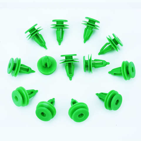 20Pcs Car Door Panel Trim Fasteners Plastic Green Retainer Clips for Chrysler WJ For Jeep Grand Cherokee ► Photo 1/6