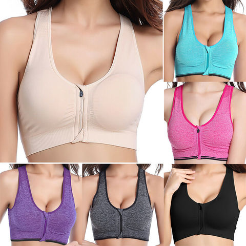 Hot Women Zipper Push Up Sports Bras Vest Underwear Shockproof Breathable Gym  Fitness Athletic Running Yoga Sport Tops# - Price history & Review, AliExpress Seller - Outdoor Sporting Club Store