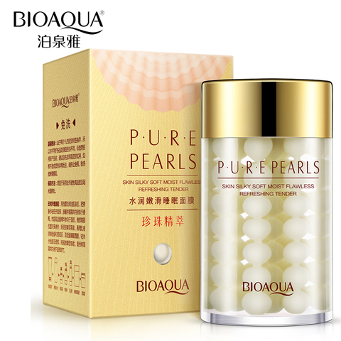 BIOAQUA Natural Pearl Moisturizing Sleeping Mask Face Care Anti Wrinkle Hydrating Oil-Control Night Facial Mask Skin Care Cream ► Photo 1/6