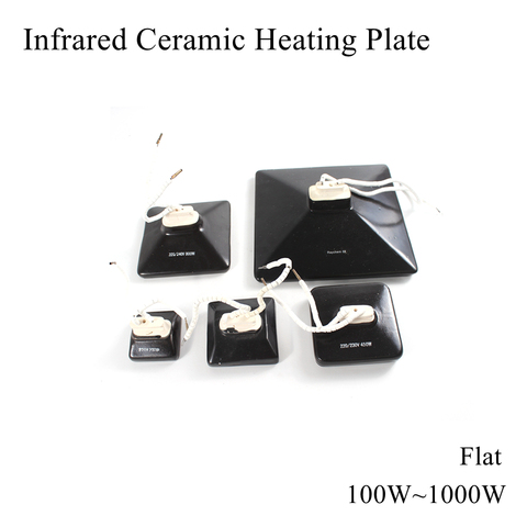 100W ~ 1000W IR Infrared Top Industrial Ceramic Heating Plate Flat Upper Air Heater Board Pad For BGA Rework Station Pet Lamp ► Photo 1/6